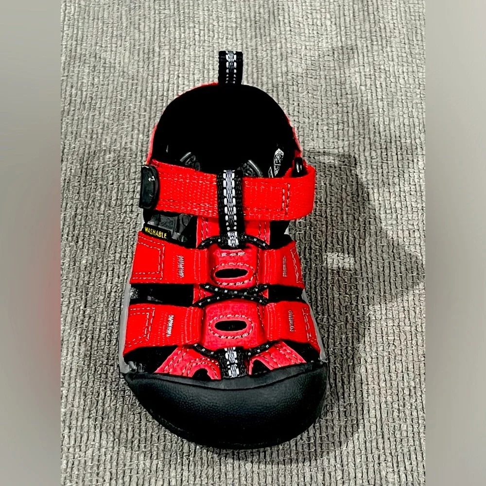 Keen Kids Red and Black Closed-Toe Sandals